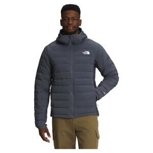The North Face Belleview Stretch Hooded Down Jacket Vanadis Grey Size 2XL NWOT